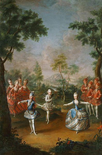 Johann Georg Weikert Fete Organized to Celebrate France oil painting art